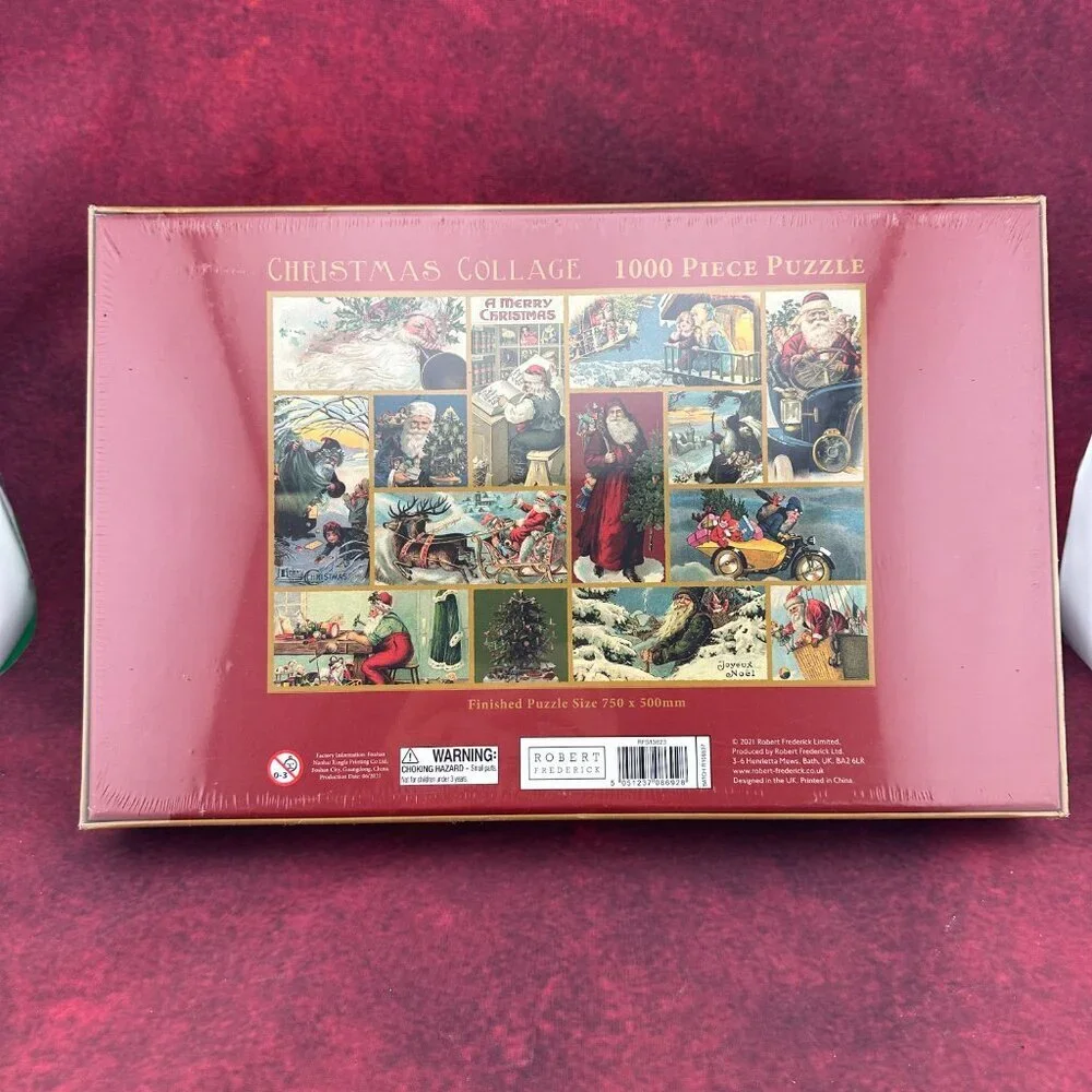 CHRISTMAS COLLAGE 1000 PIECE PUZZLE FINISHED SIZE 750 X 500 mm,